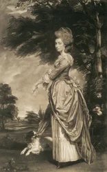 Porträt von Emily Mary, Gräfin von Salisbury (1750-1835), graviert von Valentine Green (1739-1813), 1781 (Mezzotinto)